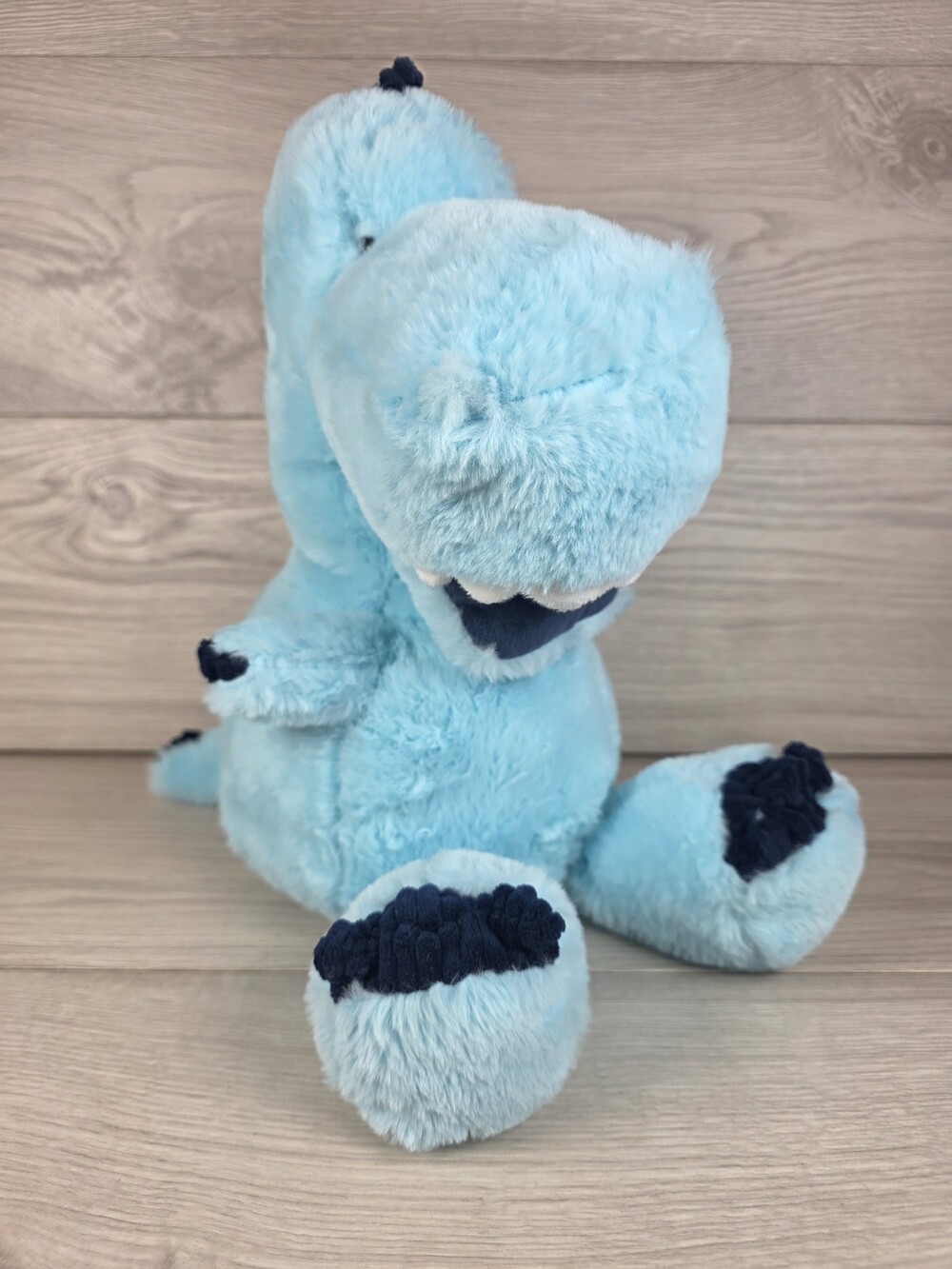 Plush T-Rex Dinosaur Plush by Giggle scape, Light Blue, 12" SU16
